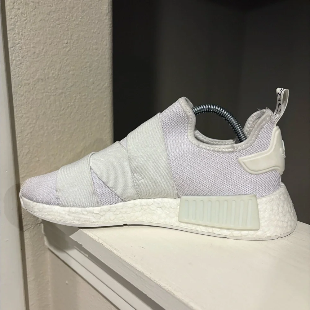 Size 9 - adidas NMD_R1 White Almost Lime W Women Sneakers GW5699 - Picture 4 of 9